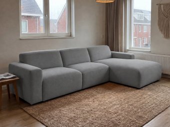 Loungebank Delft in grijs – kleurimpressie
