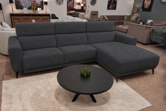 Loungebank Enschede in antraciet – kleurimpressie