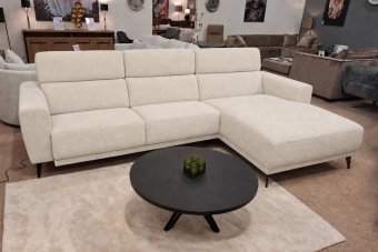 Loungebank Enschede in creme – kleurimpressie