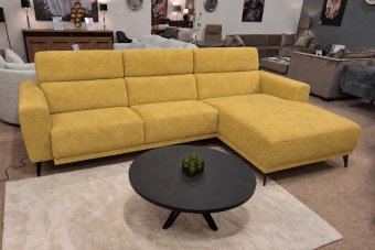 Loungebank Enschede in geel – kleurimpressie