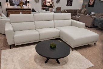 Loungebank Enschede in kunstleer – materiaalimpressie
