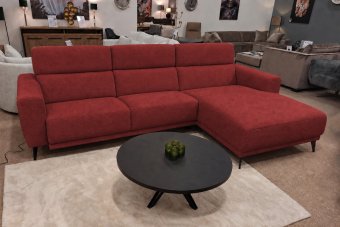 Loungebank Enschede in rood – kleurimpressie