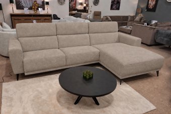 Loungebank Enschede in taupe – kleurimpressie