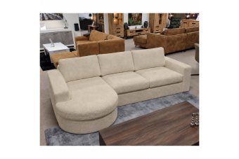 Loungebank Rond Aalsmeer in beige – kleurimpressie