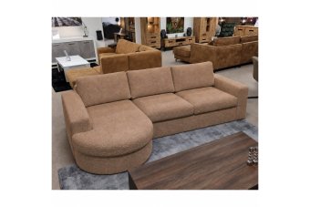 Loungebank Rond Aalsmeer in bruin – kleurimpressie
