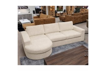 Loungebank Rond Aalsmeer in creme – kleurimpressie