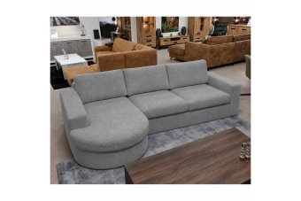 Loungebank Rond Aalsmeer in grijs – kleurimpressie