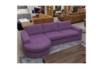 Loungebank Rond Aalsmeer in paars – kleurimpressie