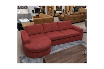 Loungebank Rond Aalsmeer in rood – kleurimpressie
