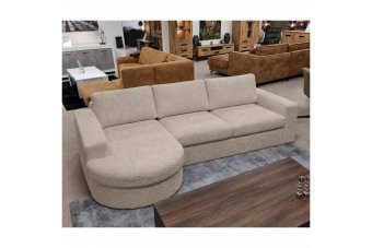Loungebank Rond Aalsmeer in taupe – kleurimpressie