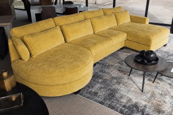 Loungebank Rond Amstelveen in geel – kleurimpressie