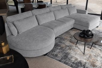 Loungebank Rond Amstelveen in grijs – kleurimpressie