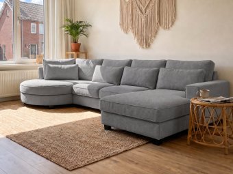 Loungebank Rond Amstelveen in grijs – kleurimpressie