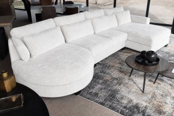 Loungebank Rond Amstelveen in wit – kleurimpressie