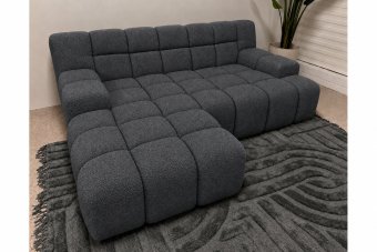 Loungebank Tiel in antraciet – kleurimpressie