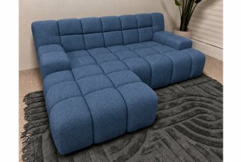 Loungebank Tiel in blauw – kleurimpressie