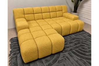 Loungebank Tiel in geel – kleurimpressie