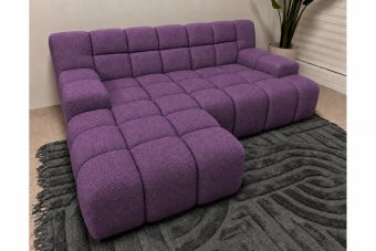 Loungebank Tiel in paars – kleurimpressie