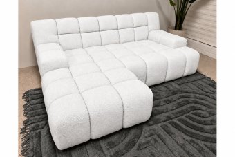 Loungebank Tiel in wit – kleurimpressie