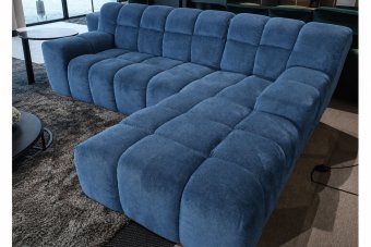 Loungebank Tynaarlo in blauw – kleurimpressie