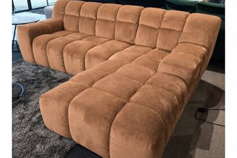 Loungebank Tynaarlo in cognac – kleurimpressie
