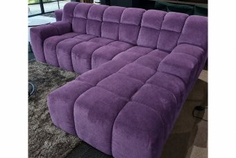 Loungebank Tynaarlo in paars – kleurimpressie