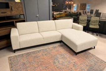Maarssen 2 Zits + Longchair in creme – kleurimpressie