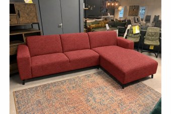 Maarssen 2 Zits + Longchair in rood – kleurimpressie