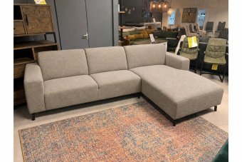 Maarssen 2 Zits + Longchair in taupe – kleurimpressie