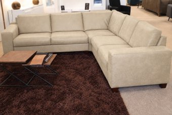 Maassluis 2 + Haakse Hoek + 2 Zits in beige – kleurimpressie
