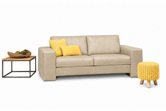 Maassluis 2 Zits Bank (Arm Klein 17cm) in beige – kleurimpressie