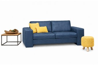 Maassluis 2 Zits Bank (Arm Klein 17cm) in blauw – kleurimpressie