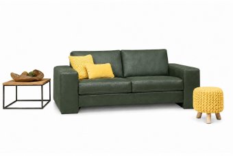 Maassluis 2 Zits Bank (Arm Klein 17cm) in groen – kleurimpressie