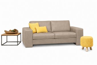 Maassluis 2 Zits Bank (Arm Klein 17cm) in taupe – kleurimpressie