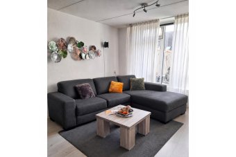 Malden 2 Zits + Longchair Klein in antraciet – kleurimpressie