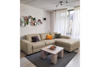Malden 2 Zits + Longchair Klein in beige – kleurimpressie