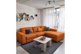 Malden 2 Zits + Longchair Klein in oranje – kleurimpressie