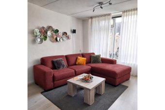 Malden 2 Zits + Longchair Klein in rood – kleurimpressie