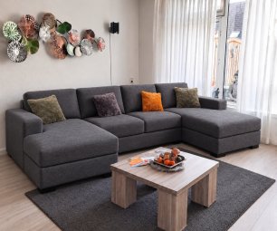 Taupe Malden · Longchair Klein + 2 Zits + Longchair Klein – A-meubel