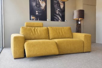 Marle 2 zits (1x Relax VSL Incl. 1X Hoofdsteun) in geel – kleurimpressie