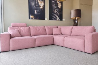 Marle 2 zits + Hoek + 2 zits in roze – kleurimpressie