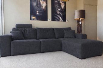 Marle Longchair in antraciet – kleurimpressie