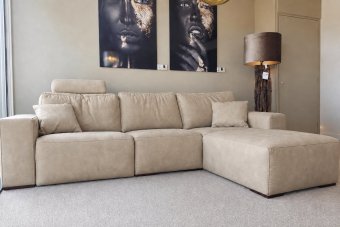 Marle Longchair in beige – kleurimpressie