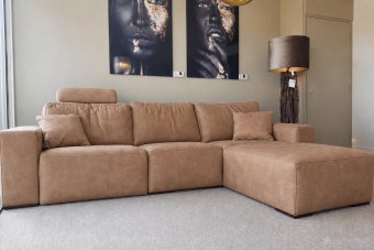 Marle Longchair in bruin – kleurimpressie