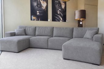 Marle Longchair + 2 Zits + Longchair in grijs – kleurimpressie