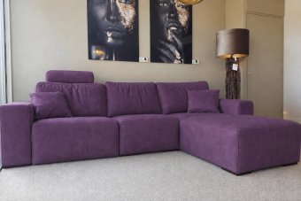 Marle Longchair in paars – kleurimpressie