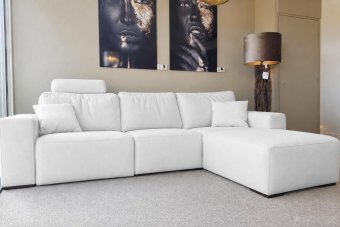 Marle Longchair in wit – kleurimpressie