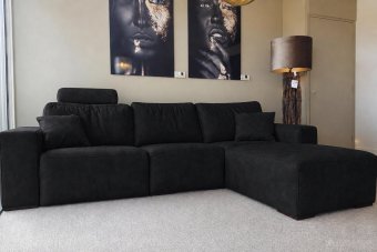 Marle Longchair in zwart – kleurimpressie