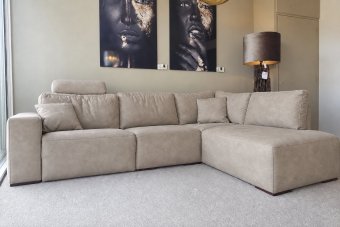 Marle Ottomaan in taupe – kleurimpressie