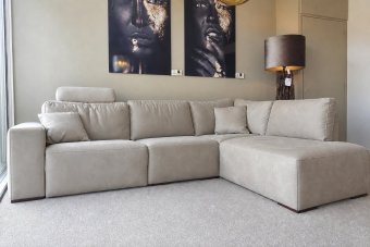 Marle Ottomaan in velvetstof – materiaalimpressie